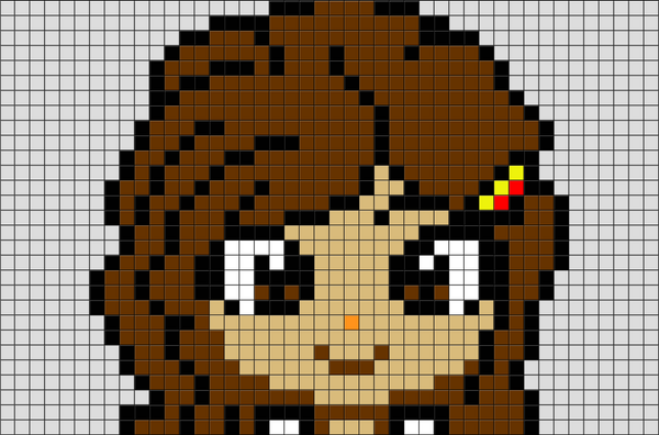 Harry Potter Hermione Granger Pixel Art