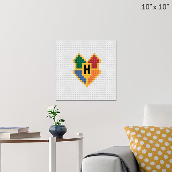 Harry Potter Hogwarts Crest Brick Poster