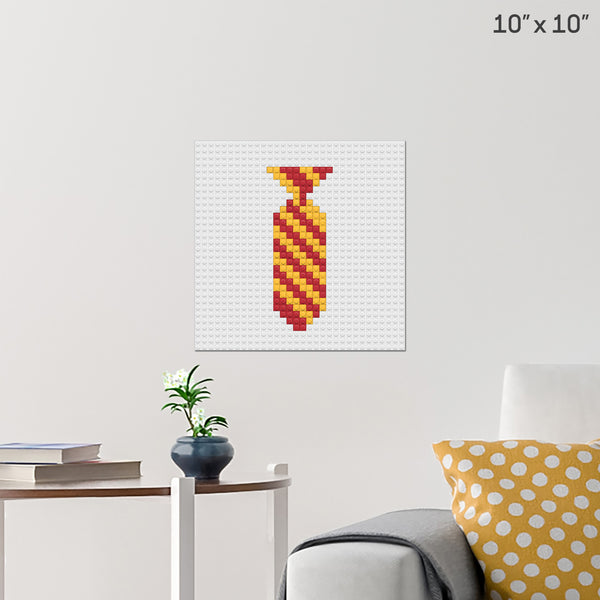 Harry Potter House Ties Gryffindor Brick Poster