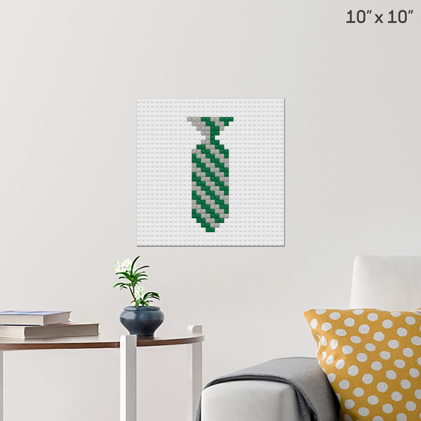 Harry Potter House Ties Slytherin Brick Poster
