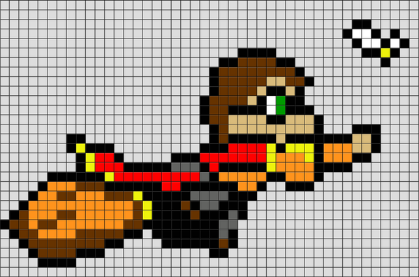 Harry Potter Quidditch Pixel Art