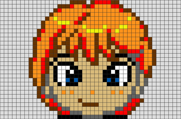 Harry Potter Ron Weasley Pixel Art