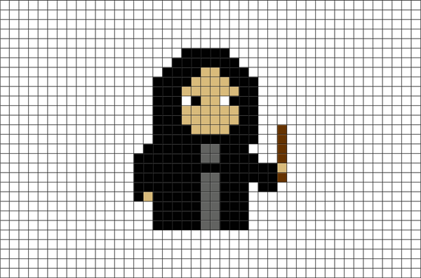 Harry Potter Severus Snape Pixel Art