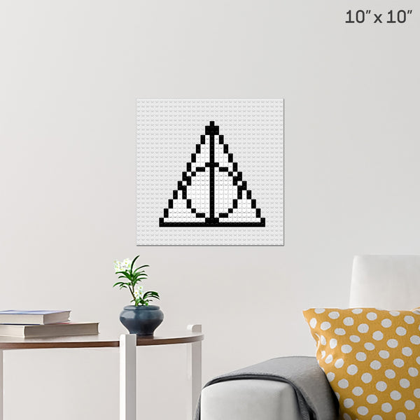 Harry Potter Sign of the Deathly Hallows Brick Poster