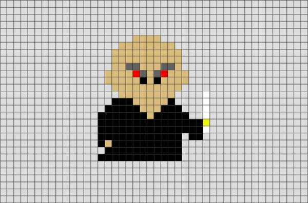 Harry Potter Voldemort Pixel Art