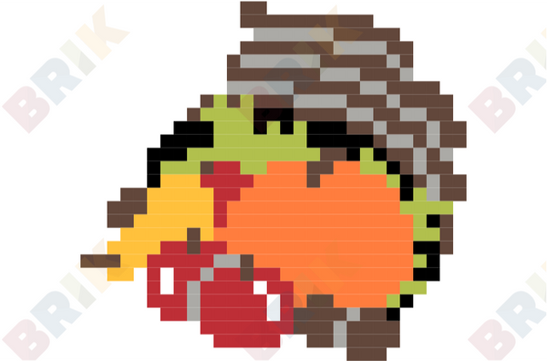 Harvest Basket Pixel Art