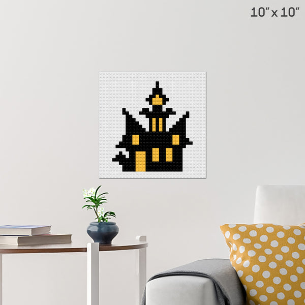 Haunted House Brick Poster