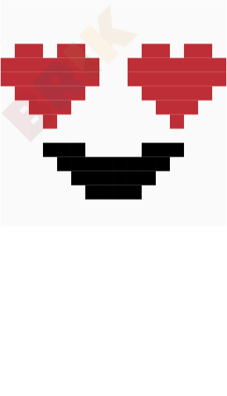 Heart Eyes Pixel Art