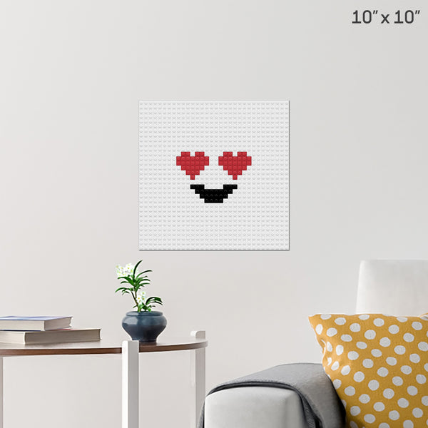 Heart Eyes Brick Poster