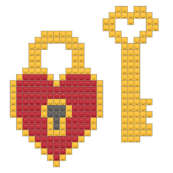 Heart Lock and Key