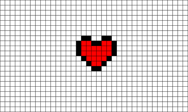 Heart Pixel Art