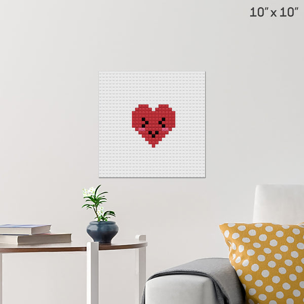 Heart Brick Poster