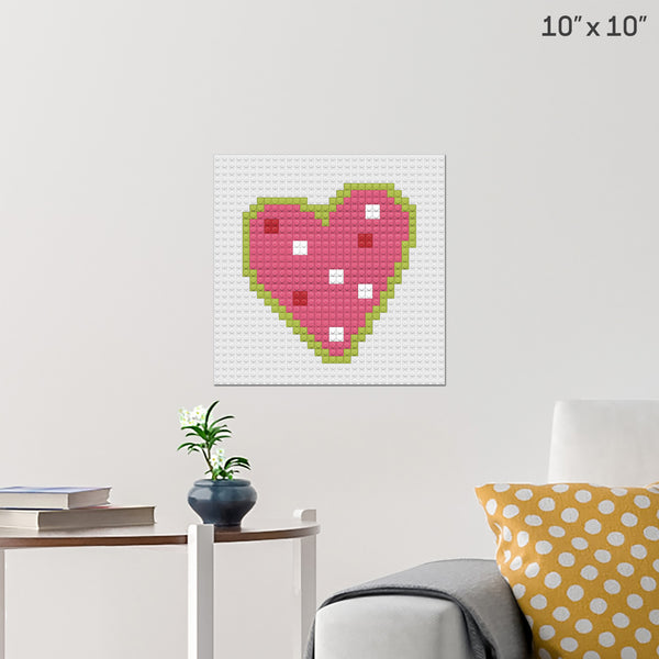 Heart Brick Poster