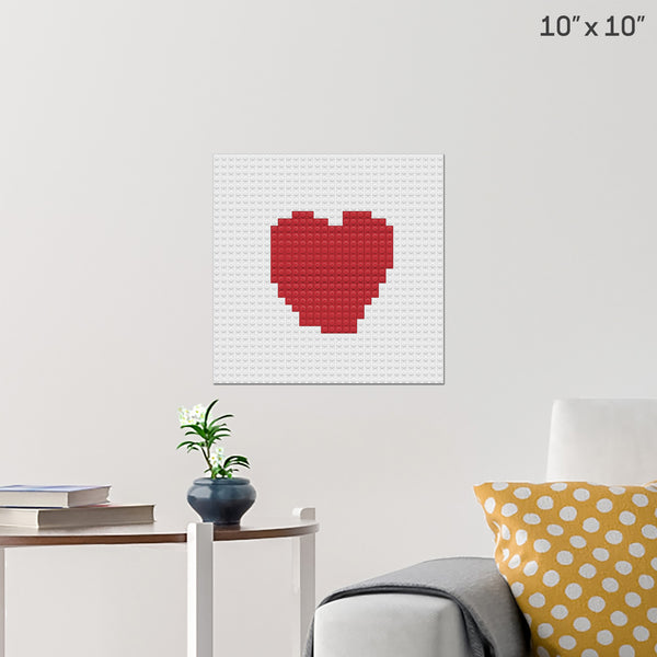 heart Brick Poster