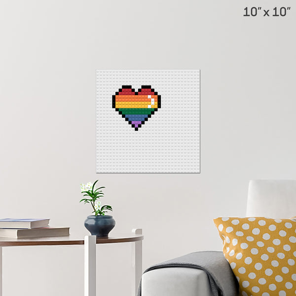 heart Brick Poster