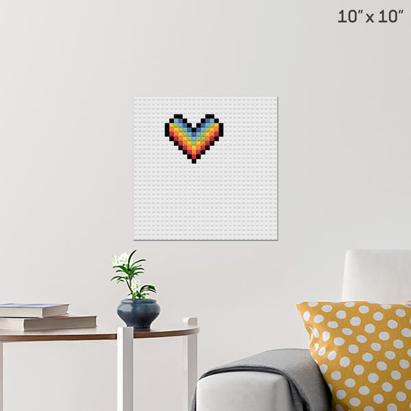 heart Brick Poster