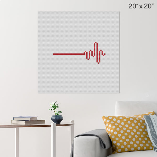 Heartbeat Brick Poster
