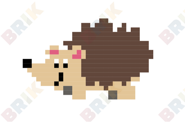 Hedgehog Pixel Art