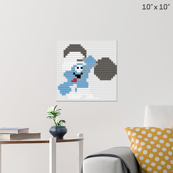 Hefty Smurf Brick Poster