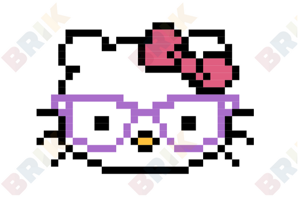 Hello Kitty Pixel Art