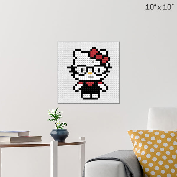 Hello Kitty Brick Poster