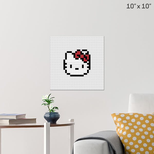 Hello Kitty Brick Poster
