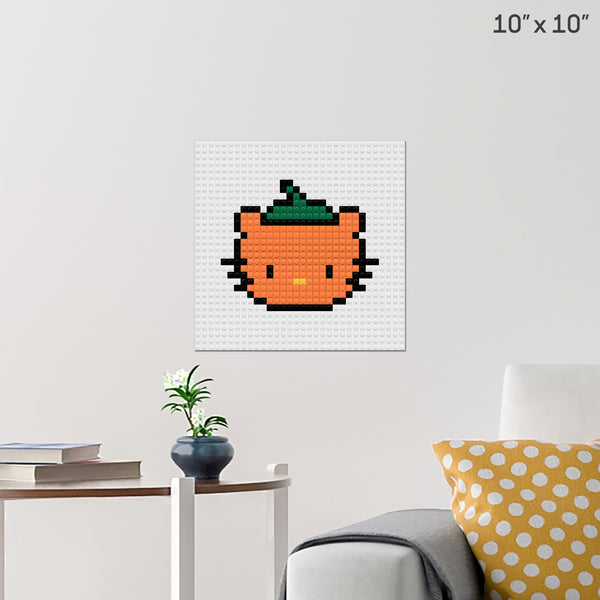 Hello Kitty Pumpkin Brick Poster