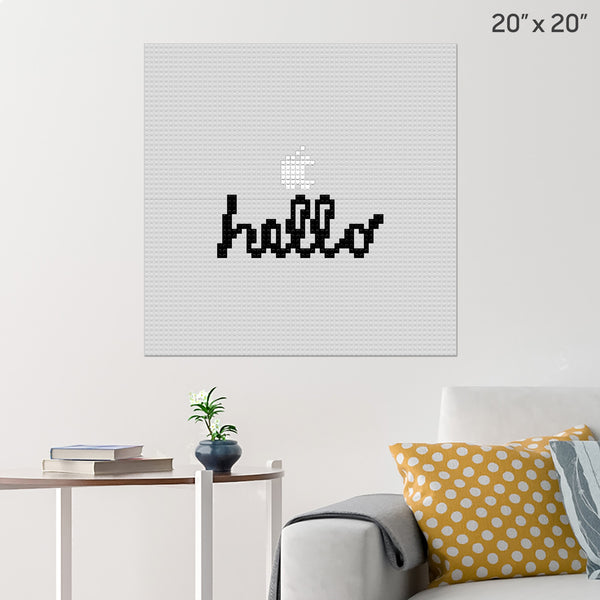 Hello Brick Poster