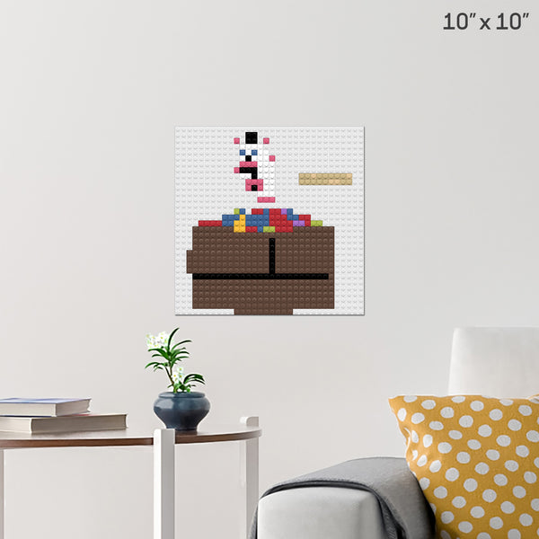 Helpy's ballpit Brick Poster