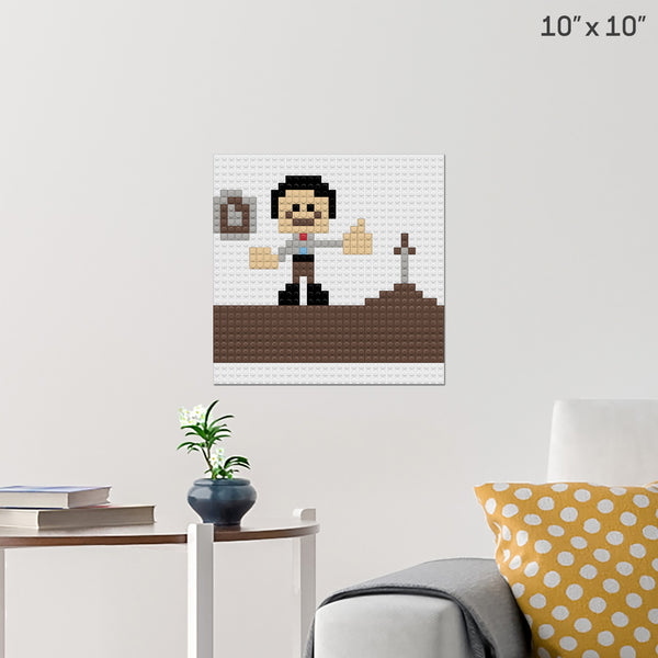 heropt Brick Poster