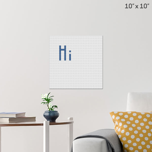 Hi Brick Poster