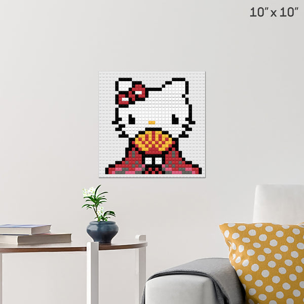 Hinamatsuri Hello Kitty Brick Poster