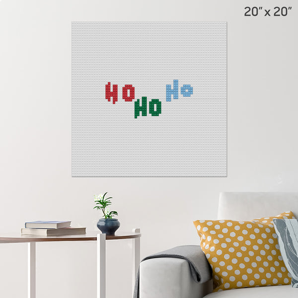 Ho Ho Ho Brick Poster