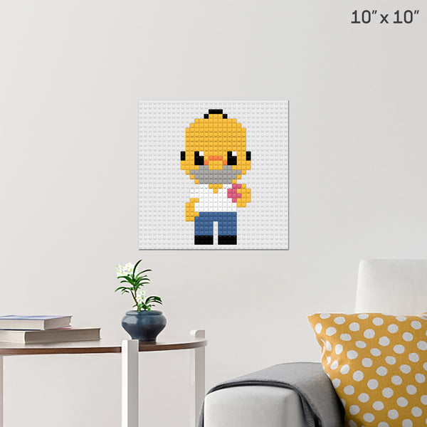 homer Brick Poster