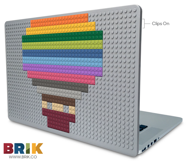 Hot air balloon brik tile size 10 x 10 Laptop Case