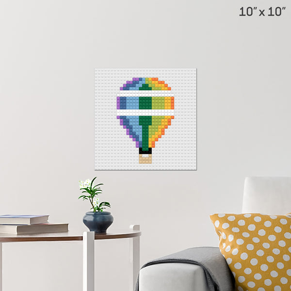 Hot Air Balloon Day Brick Poster