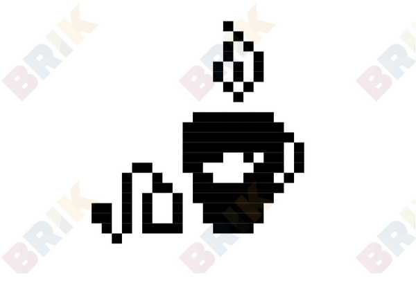 Hot Tea Month Pixel Art