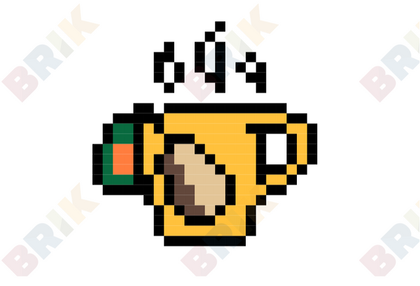 Hot Tea Month Pixel Art