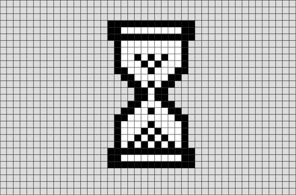 Hourglass Pixel Art