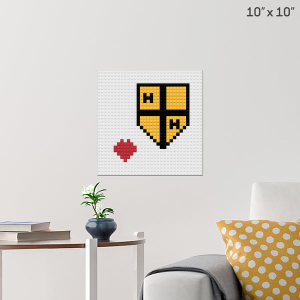 hufflepuff Brick Poster