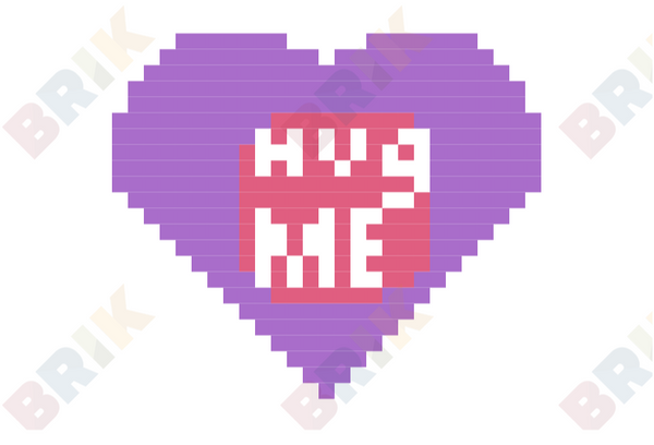 Hug Me Pixel Art