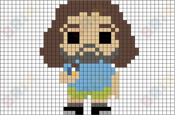 Hugo "Hurley" Reyes Pixel Art