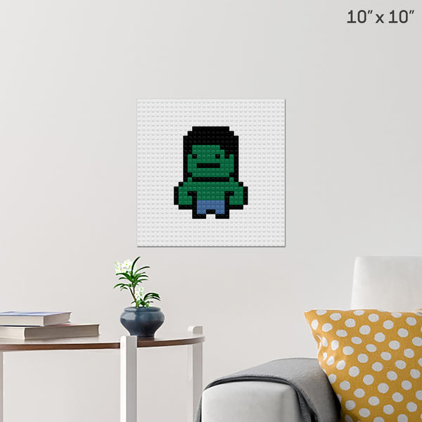 Hulk Brick Poster