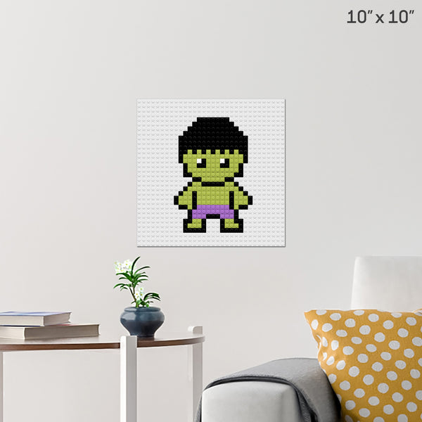 Hulk Brick Poster