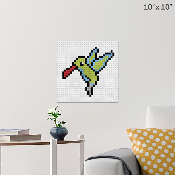 Hummingbird Brick Poster
