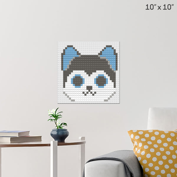 Husky Dog Brick Poster