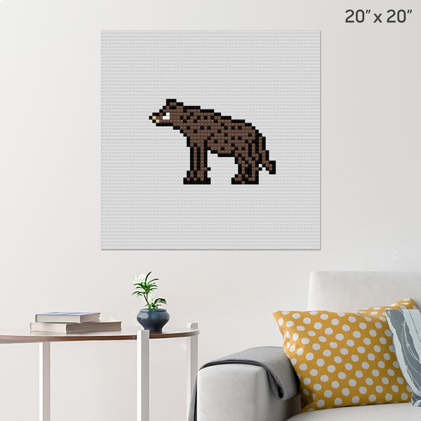 Hyena Brick Poster