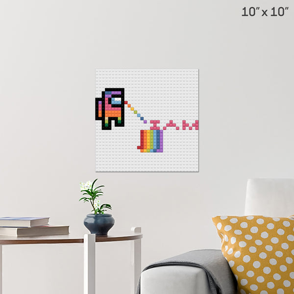 i am rainbow Brick Poster
