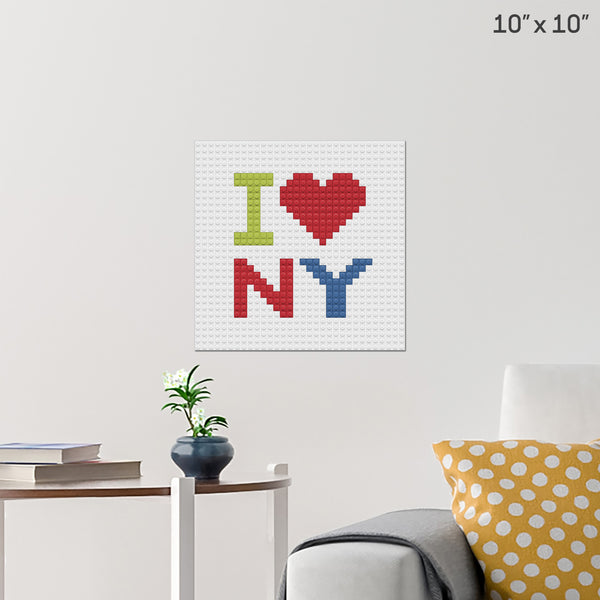 I Love NY Brick Poster