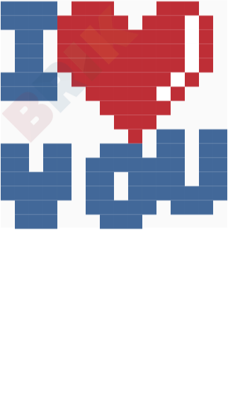 I Love You Pixel Art